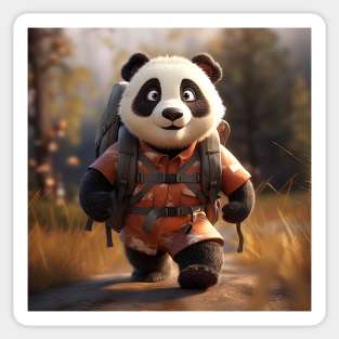 PANDA - The Explorer Sticker